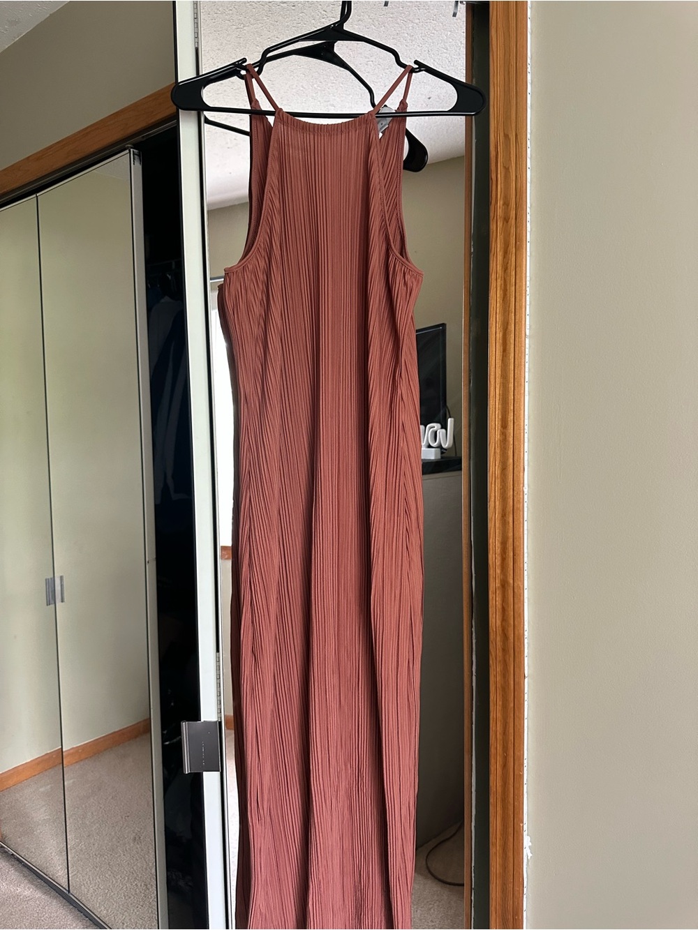 A new day Sleeveless Ribbed Maxi Dress